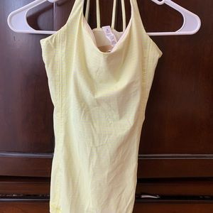 Yellow lulu lemon tank